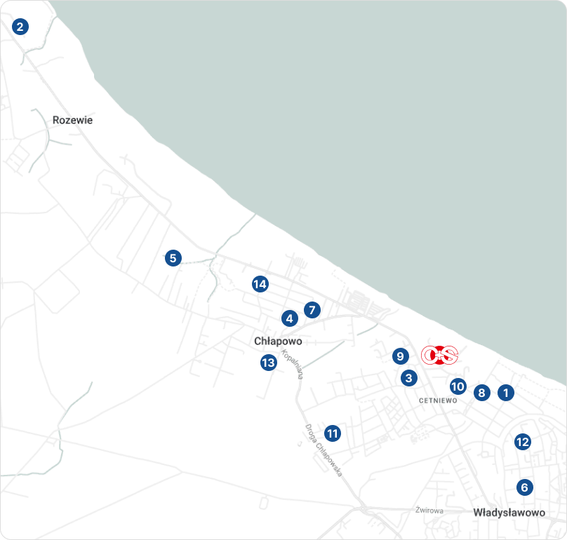 Mapa hoteli